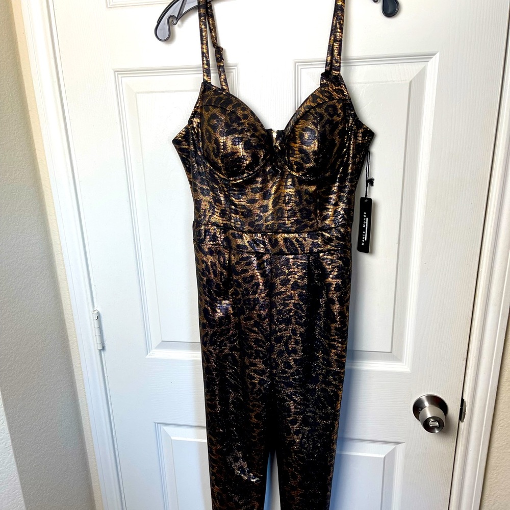 Black & gold jumpsuit